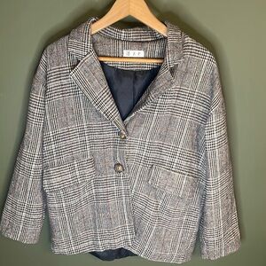 Coat Plaid M/L